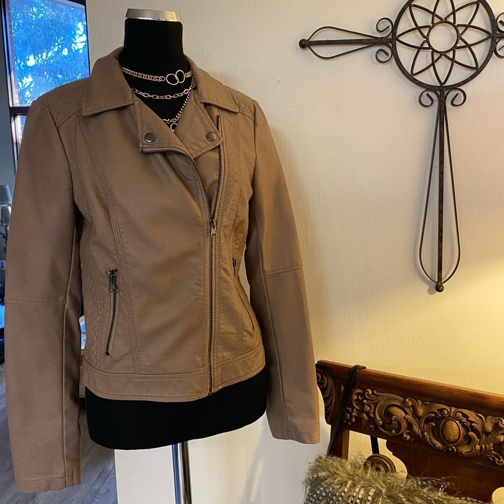 American Rag non leather jacket color blush
